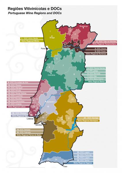 Kaart Portugal